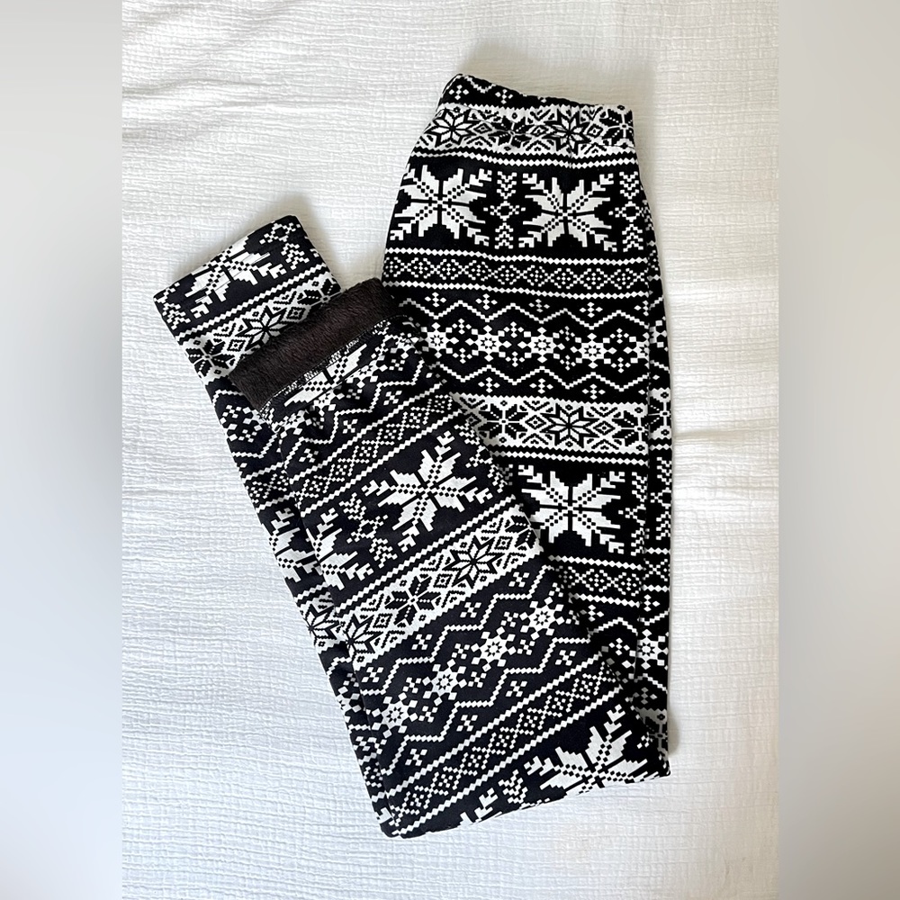 Cozy fur lined leggings